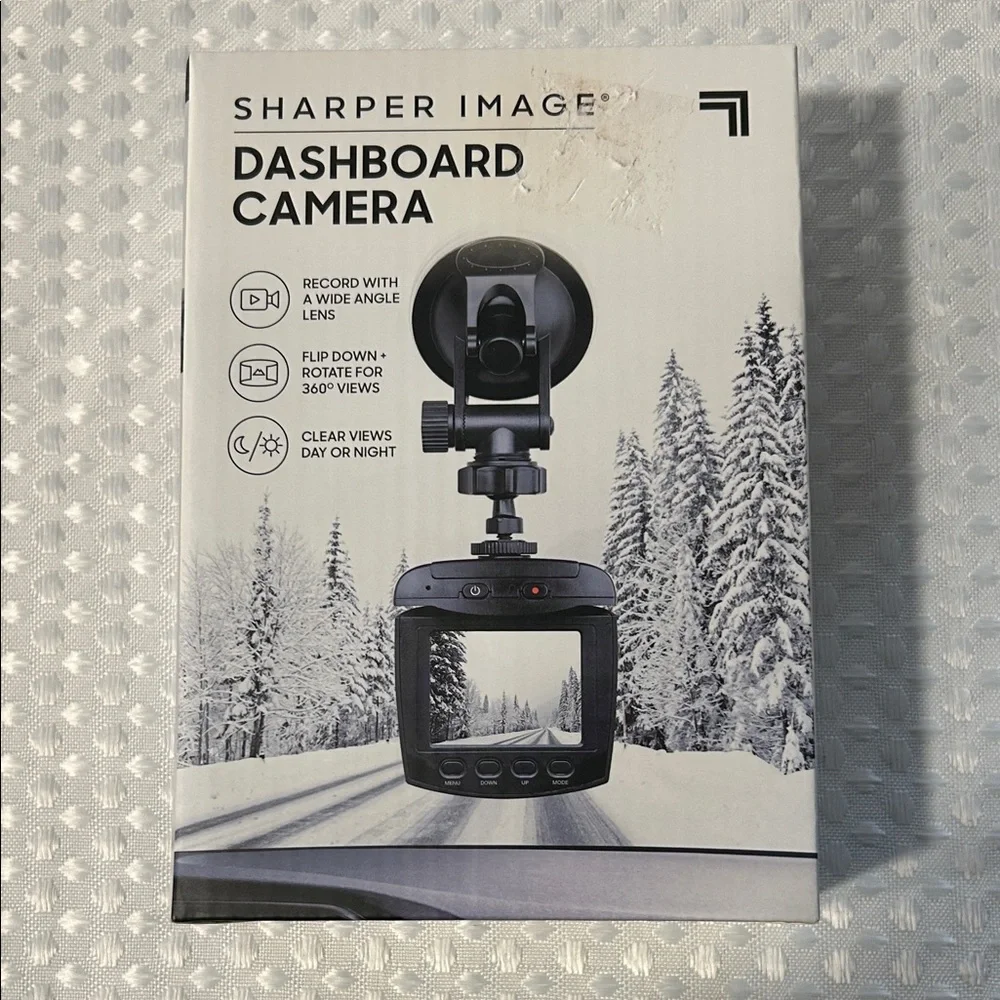 Sharper Image Black Dashboard Camera-Brand New!!